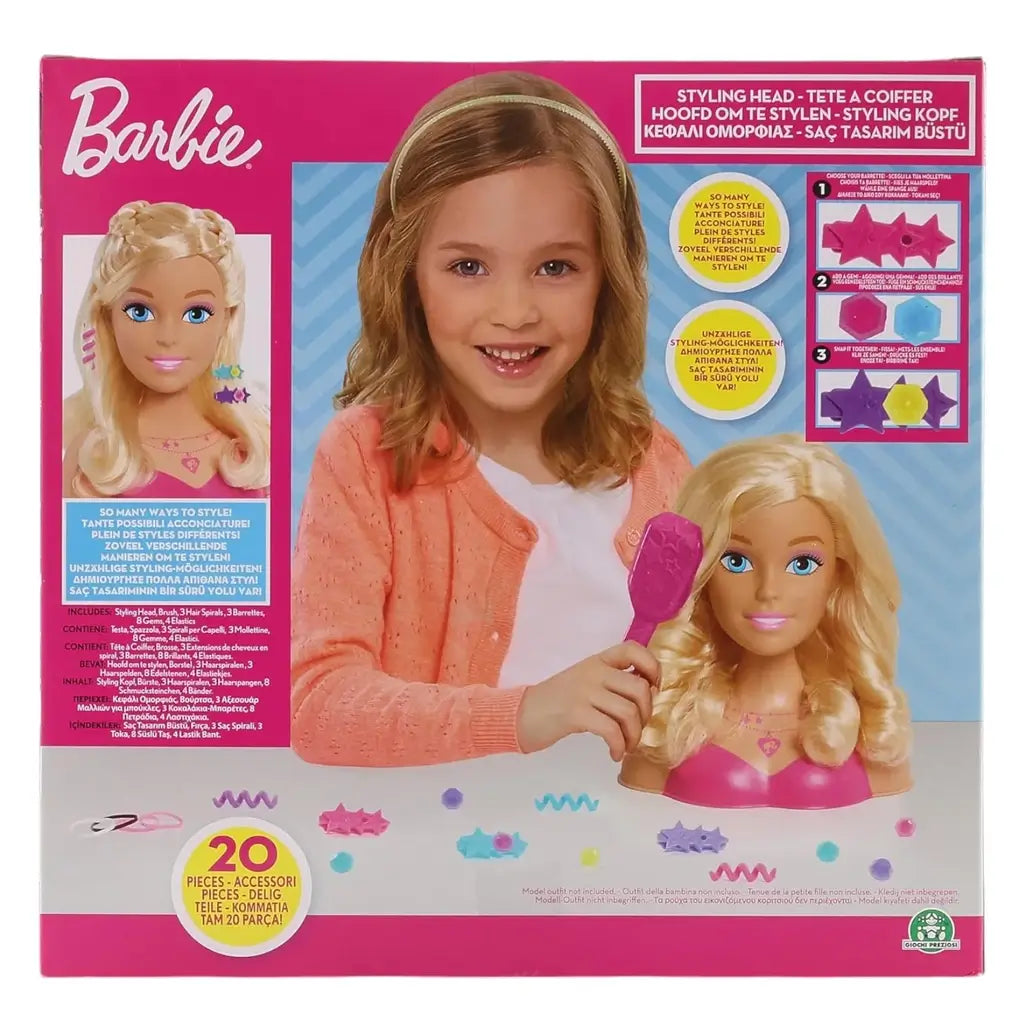 Testa di Bambola Barbie da Pettinare Acconciare 20 Accessori Grandi Giochi BAR28000 Un gioco creativo per bambine 7