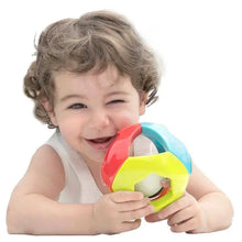 La Pallina Sonaglio Multicolore, un gioco educativo per neonati 6+ mesi. Stimola sensi e apprendimento con suoni, colori e movimento. Materiali sicuri e design interattivo.  3