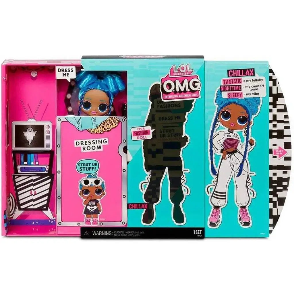 Bambola LOL Surprise OMG Chillax Serie 3! Include 20 sorprese, vestiti fashion e accessori. Perfetta per bambine dai 4 anni in su