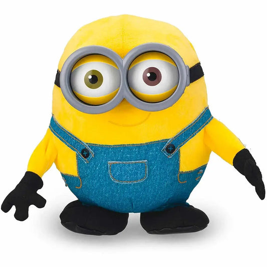 Minions Sing 'N Dance Bob, il peluche interattivo parlante che canta, balla e risponde alla tua voce! Perfetto per i fan dei Minions, con modalità di gioco coinvolgenti.