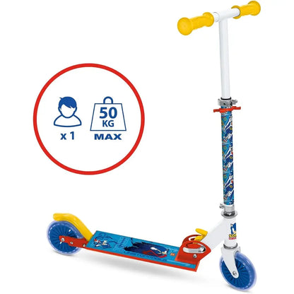 Monopattino pieghevole Sonic Sega per bambini, leggero e sicuro regolabile 5