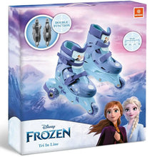 Pattini Frozen Tri In Line con doppia funzione per bambine! Regolabili dal 29 al 32, ispirati a Elsa e Anna 4