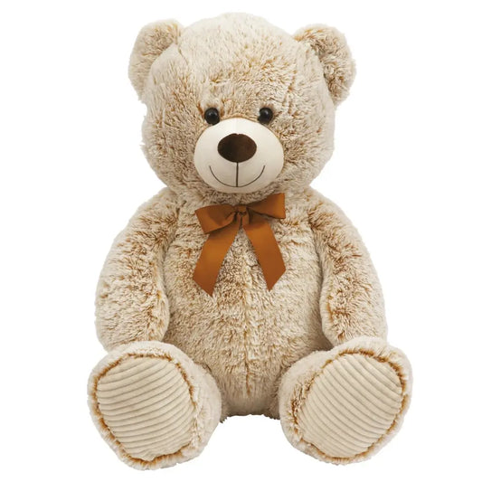 Orsacchiotto gigante 100 cm in peluche ultra morbido. Perfetto per bambini, ideale per coccole e giochi. Un grande orso soffice e adorabile da abbracciare