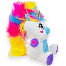Unicorno interattivo che canta, si muove e si illumina. Peluche morbido Giocheria Furry Tails, idea regalo perfetta per bambini da 2 3 anni 2