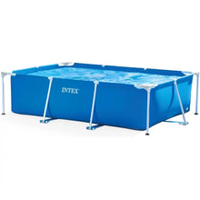 Piscina fuori terra Intex 28272NP rettangolare. Struttura resistente in acciaio, PVC triplo strato e montaggio rapido. Ideale per il relax estivo in giardino.