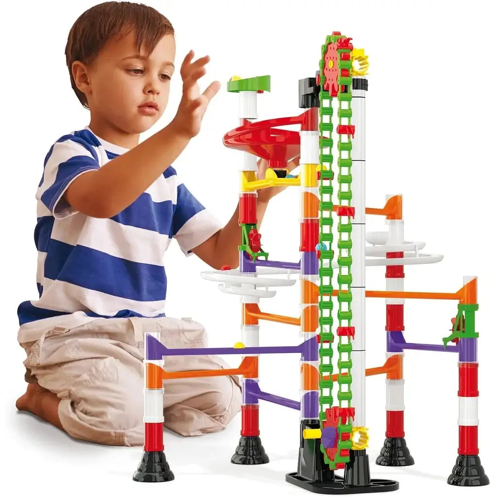 Quercetti 6576 Pista per Biglie Migoga Run Elevator 150 pezzi Gioco Costruzioni Bambini da 5 Anni 4