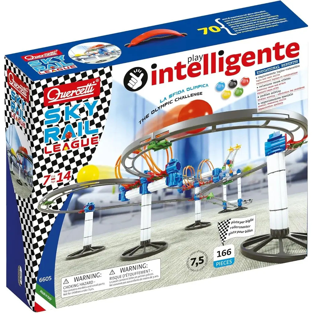 Pista Per Biglie Skyrail League Quercetti 6605 7 Metri Intelligente Migoga Race 
