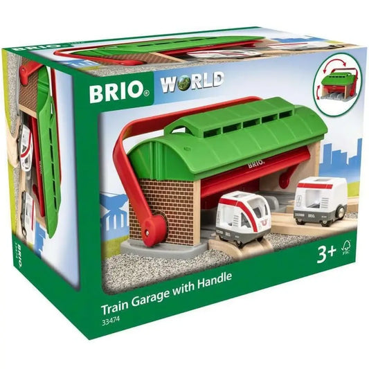 Rimessa dei Treni BRIO 33474 con Maniglia Accessorio BRIO World 1