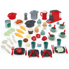 Set accessori cucina Ecoiffier 100% 12698 Chef 70 pezzi con utensili e stoviglie: giocattolo perfetto per stimolare fantasia, imitazione e coordinazione nei bambini dai 18 mesi 2