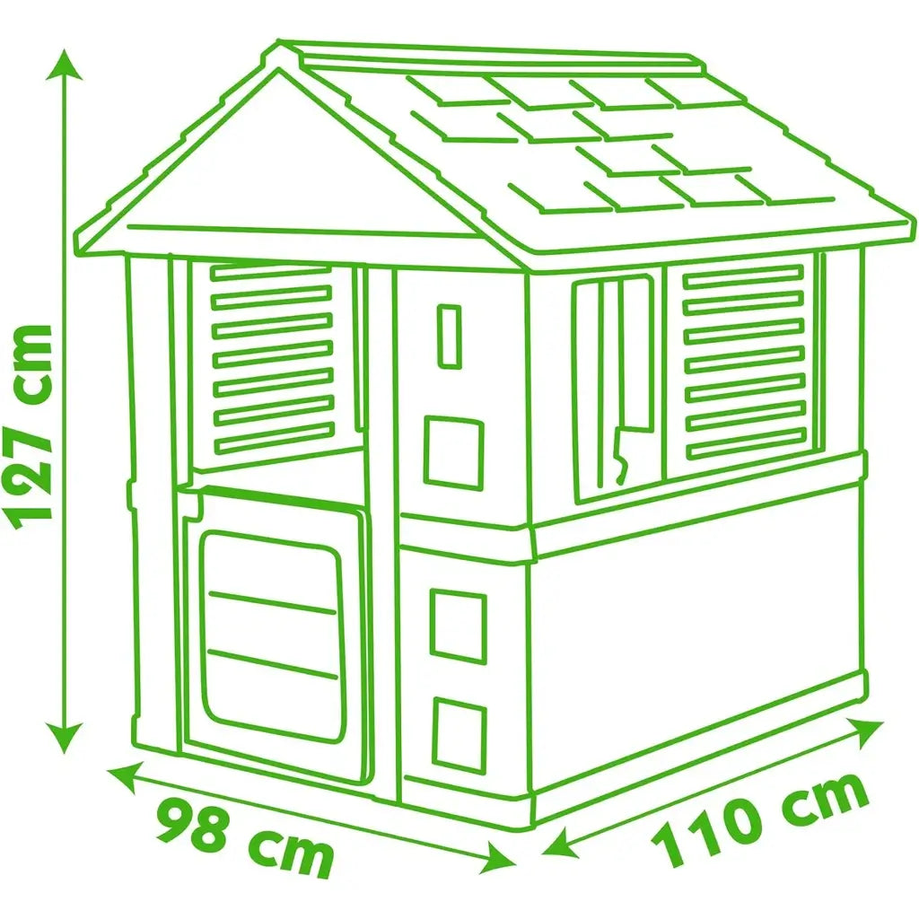 Casetta bambini Smoby Sunny 7600810707, la casetta da gioco da giardino in plastica resistente per bimbi da 2 anni in su. Qualità e divertimento all’aperto 7