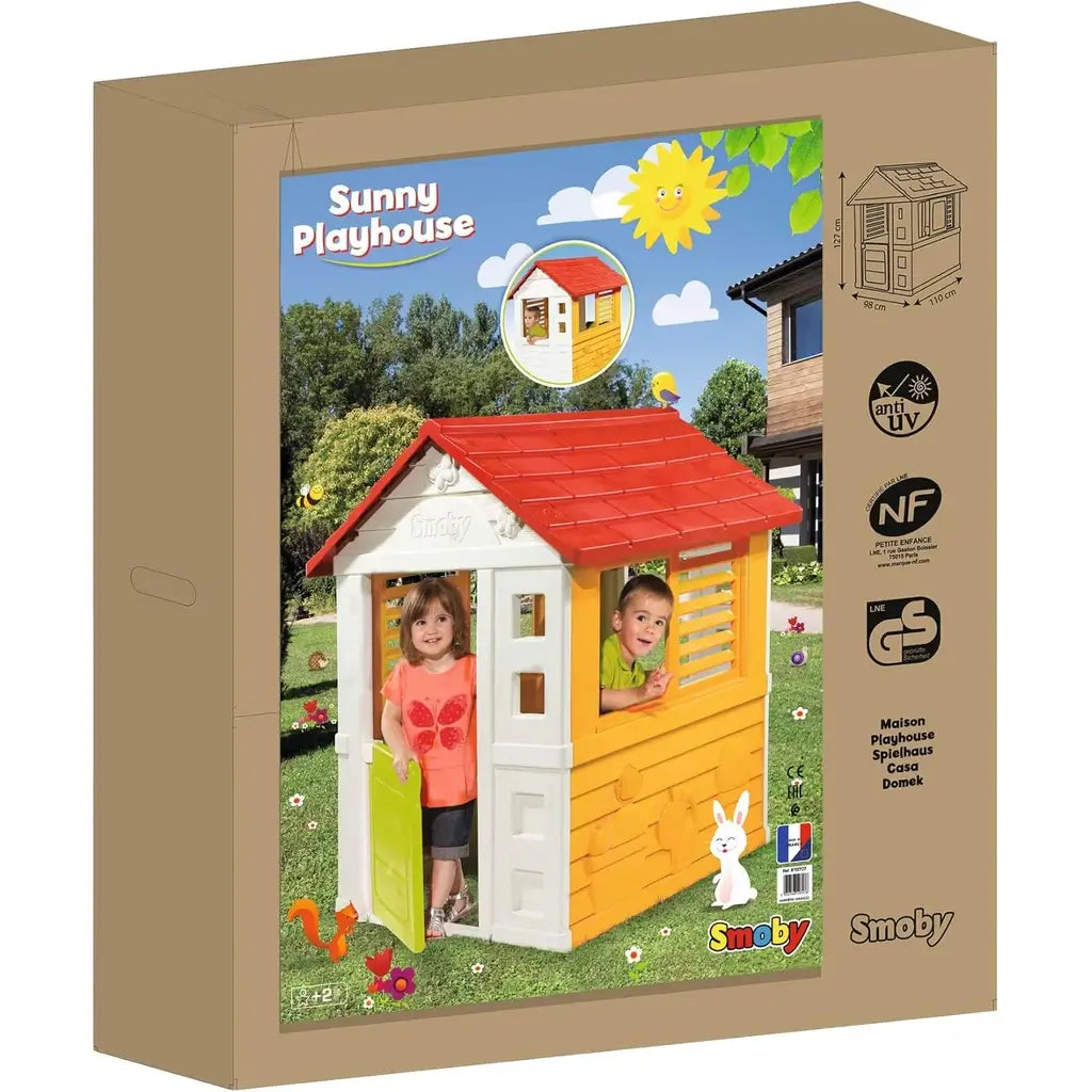 Casetta bambini Smoby Sunny 7600810707, la casetta da gioco da giardino in plastica resistente per bimbi da 2 anni in su. Qualità e divertimento all’aperto 8
