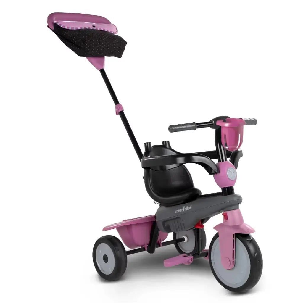 Triciclo smarTrike Vanilla 4 in 1 Rosa Per Bambini 10-36 mesi 4 Fasi di utilizzo 1, 2 ,3 anni 