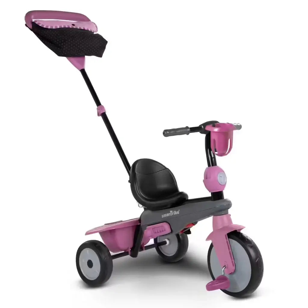 Triciclo smarTrike Vanilla 4 in 1 Rosa Per Bambini 10-36 mesi 4 Fasi di utilizzo 1, 2 ,3 anni 