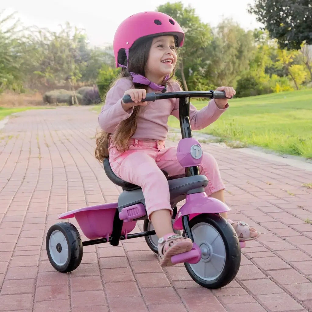 Triciclo smarTrike Vanilla 4 in 1 Rosa Per Bambini 10-36 mesi 4 Fasi di utilizzo 1, 2 ,3 anni 