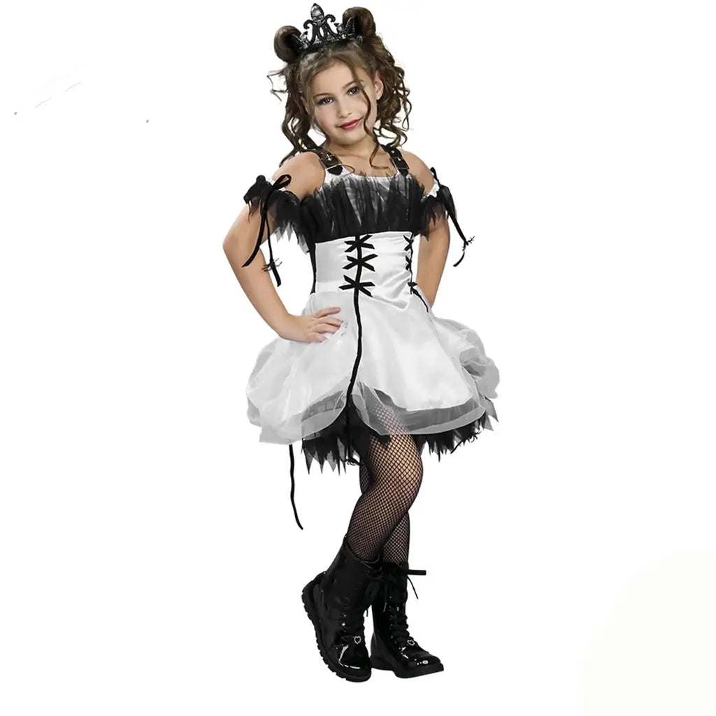 Costume Drama Queens Gothic Ballerina per bambine, elegante e divertente. Perfetto per Halloween e Carnevale