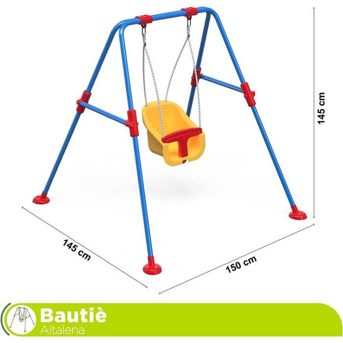Altalena con Seggiolino da Giardino in Metallo - BabyLud