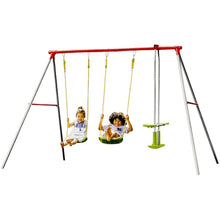 Altalena da Giardino con Dondolo e 2 Seggiolini - BabyLud