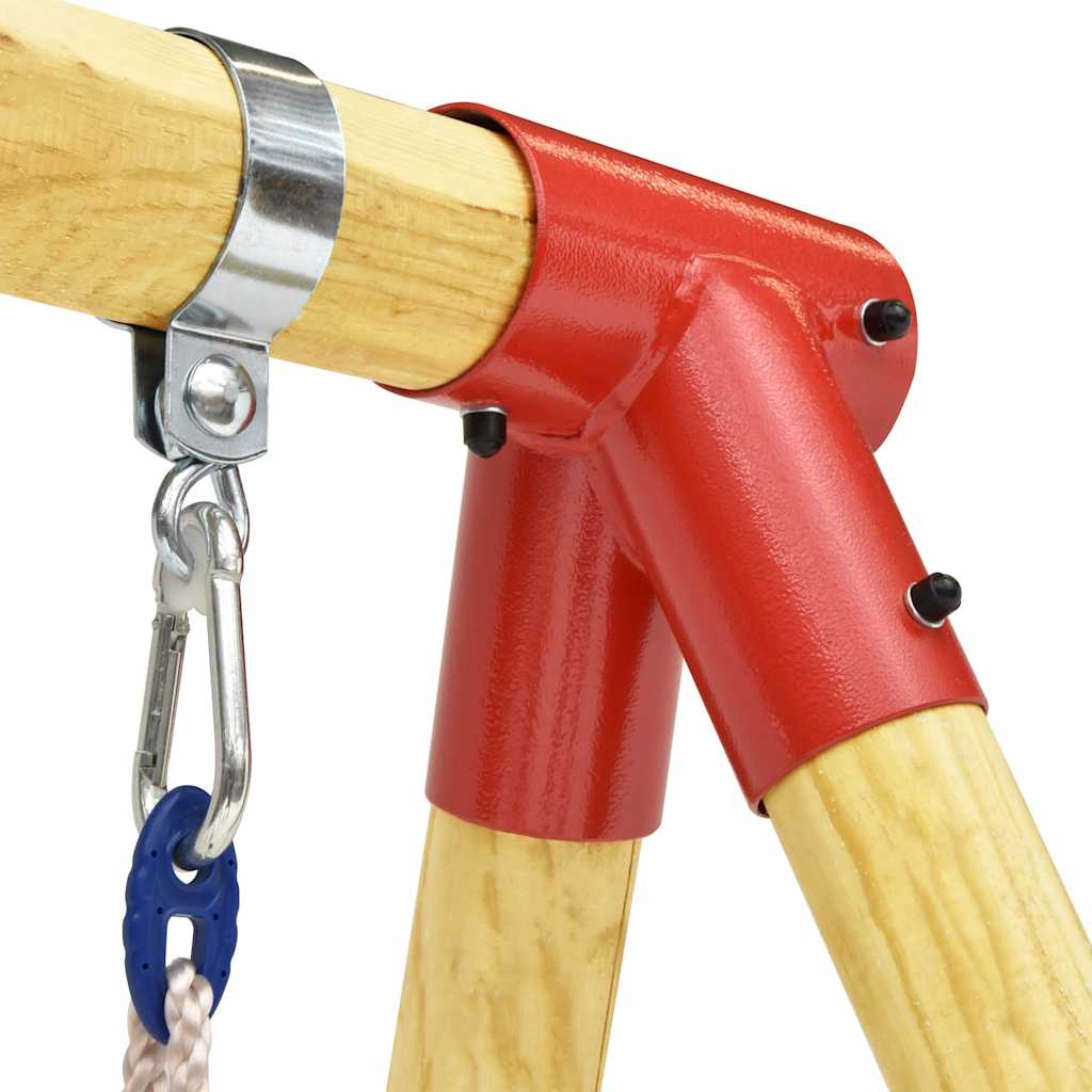 Altalena Doppia da Giardino in Legno di Pino - BabyLud
