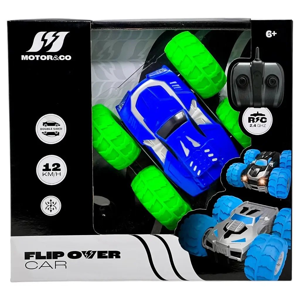 Tecnock Auto telecomandata a partire dai 3 anni, RC Auto 360° Flip / Doppia rotazione con luce LED, 4WD Offroad RC Drift Car, giocattoli per auto all'aperto per bambini dai 3 4 Tecnock Auto telecomandata a partire dai 3 anni, RC Auto 360° Flip / Doppia rotazione con luce LED, 4WD Offroad RC Drift Car, giocattoli per auto all'aperto per bambini dai 3 4