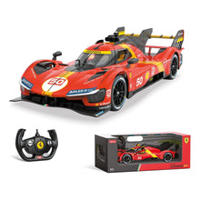 Auto radiocomandata Ferrari 499P Le Mans rossa scala 1:14, livrea numero 50, con radiocomando a forma di volante e confezione originale Rastar