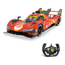 Auto radiocomandata Ferrari 499P Le Mans rossa scala 1:14, livrea numero 50, con radiocomando a forma di volante e confezione originale Rastar