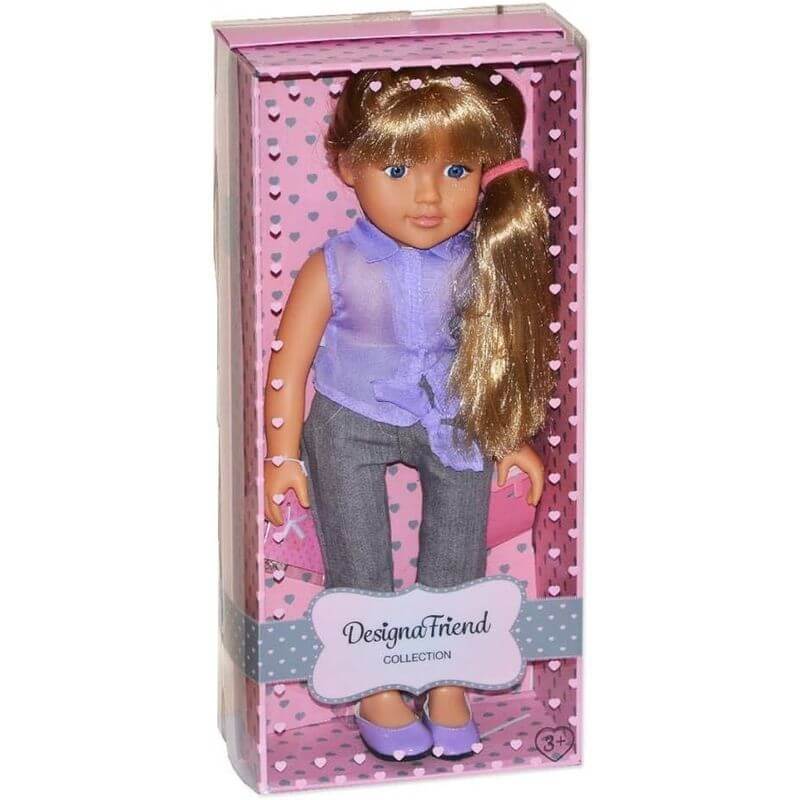 Bambola Carly DesignaFriend 46 cm con Braccialetto - BabyLud