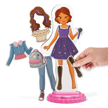 Bambola Magnetica Quercetti 2926 Magnetic Fashion Laura - BabyLud