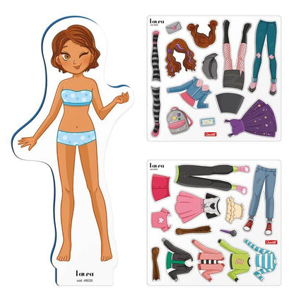 Bambola Magnetica Quercetti 2926 Magnetic Fashion Laura - BabyLud