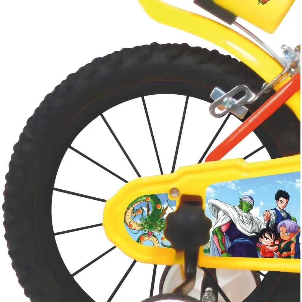 Bicicletta Dragon Ball 16 Pollici Per Bambini - Telaio Acciaio, Freni Caliper | Altezza 107-125 Cm - Foto 2