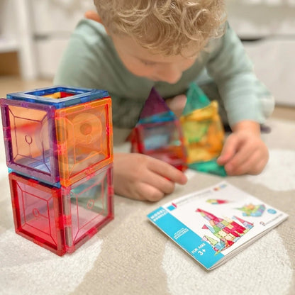 Blocchi 3D Costruzioni Magnetiche Montessori 28 Pezzi - BabyLud
