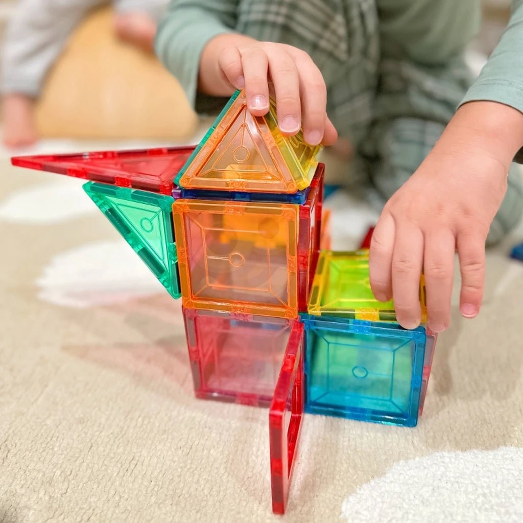 Blocchi 3D Costruzioni Magnetiche Montessori 28 Pezzi - BabyLud