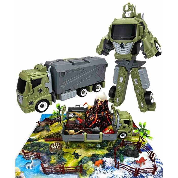 Camion Trasformabile con Dinosauri Playset - BabyLud