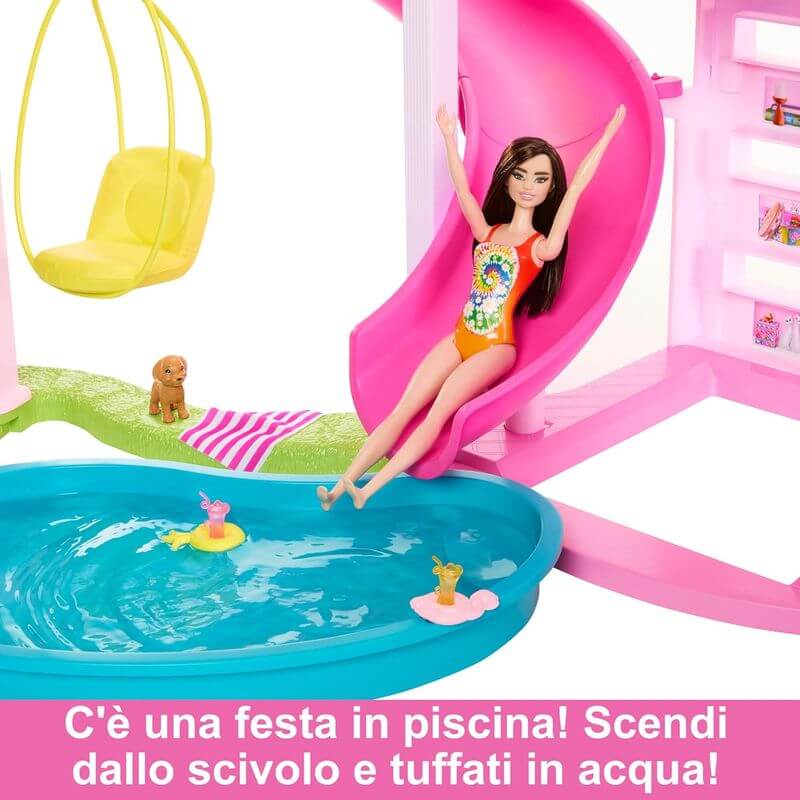 Casa dei Sogni di Barbie con Piscina e 75+ Accessori - BabyLud