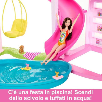 Casa dei Sogni di Barbie con Piscina e 75+ Accessori - BabyLud
