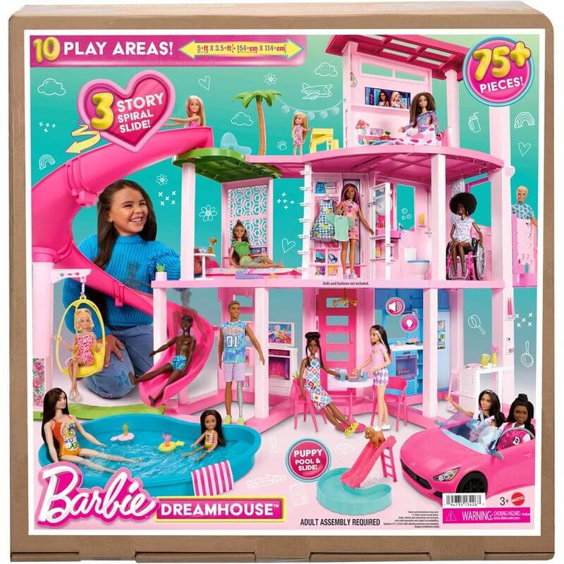 Casa dei Sogni di Barbie con Piscina e 75+ Accessori - BabyLud
