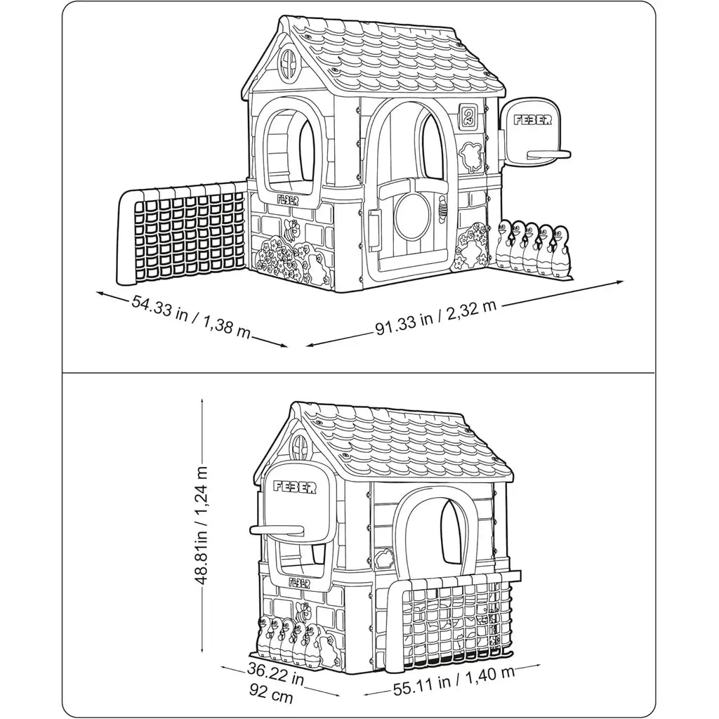 Casetta Multi Activity House Feber Gioco Bambini 6 in 1 - BabyLud