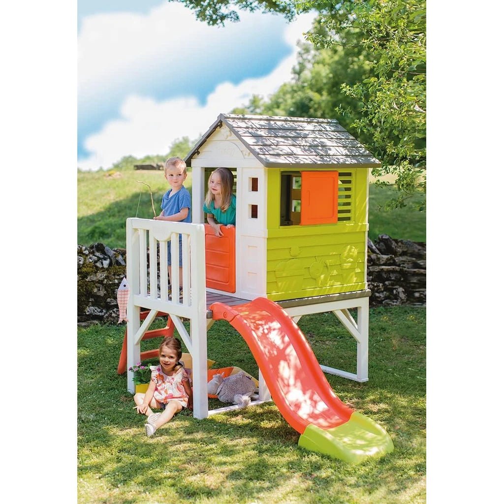 Casetta su Palafitte con Scivolo e Finestre Scorrevoli Smoby - BabyLud