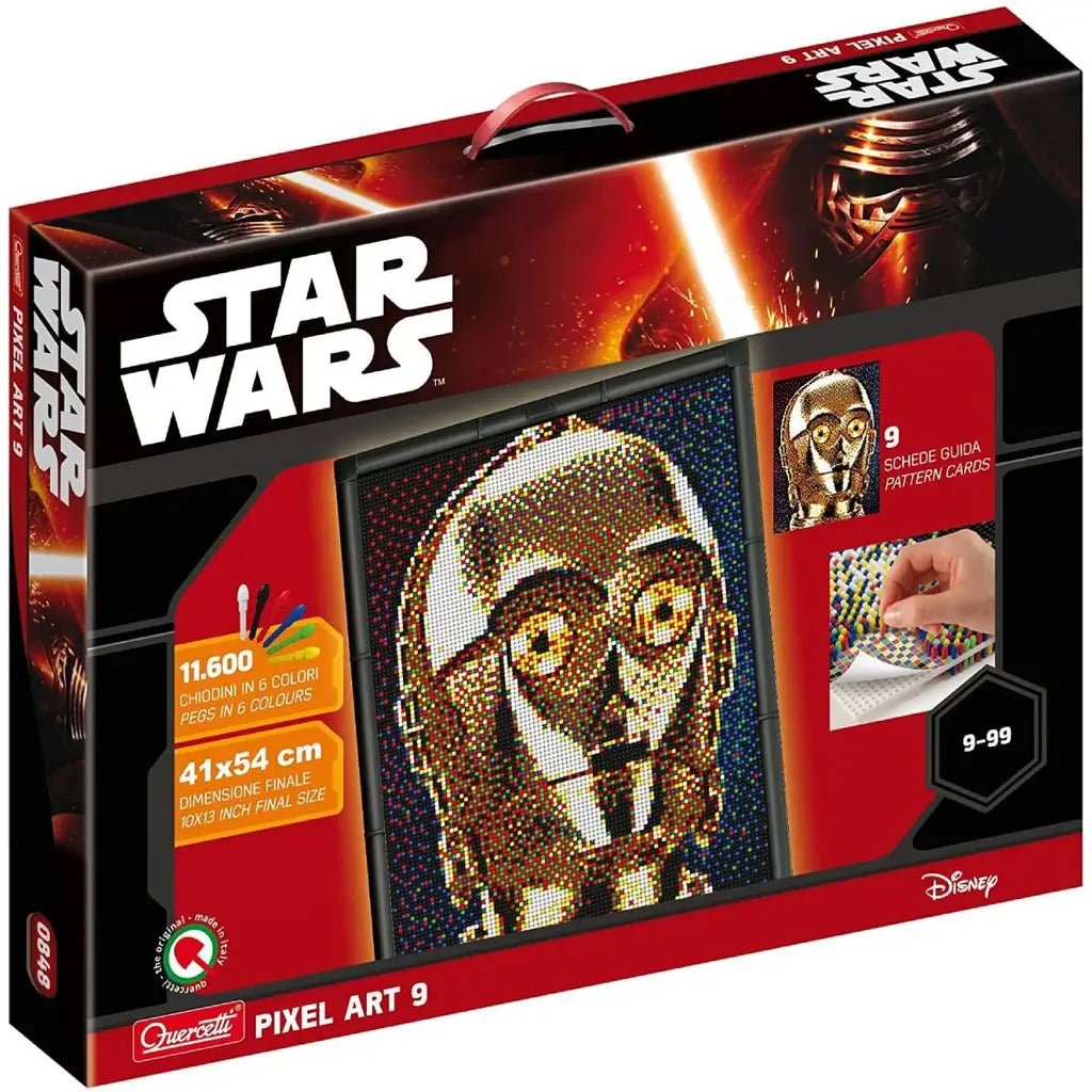 Chiodini Pixel Art 9 Star Wars C - 3PO Quercetti 0848 - BabyLud
