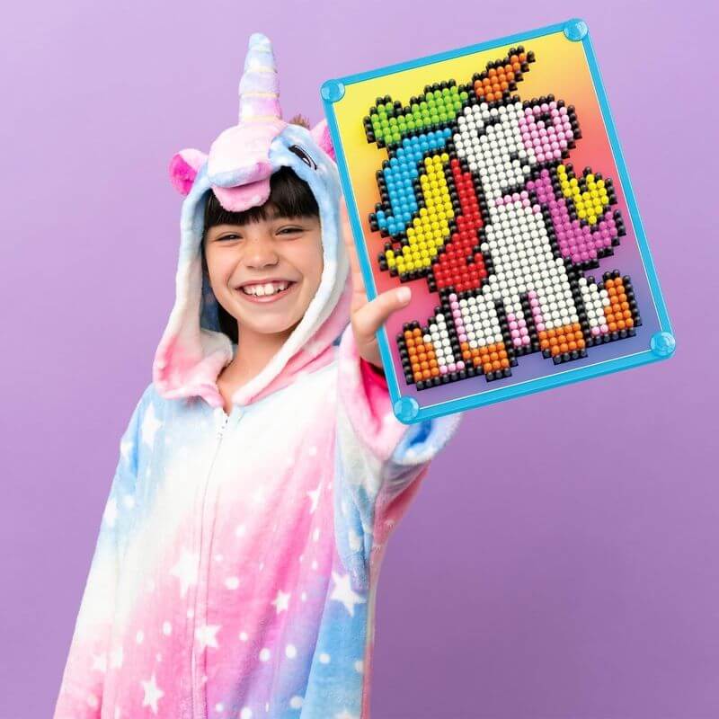 Chiodini Pixel Art Unicorno Quercetti 0767 - BabyLud