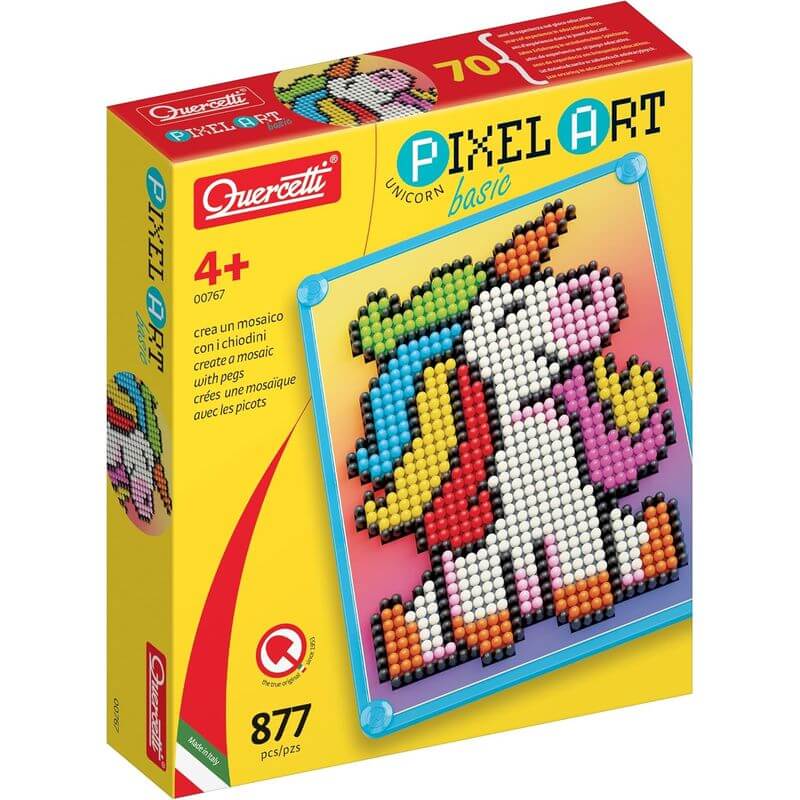 Chiodini Pixel Art Unicorno Quercetti 0767 - BabyLud