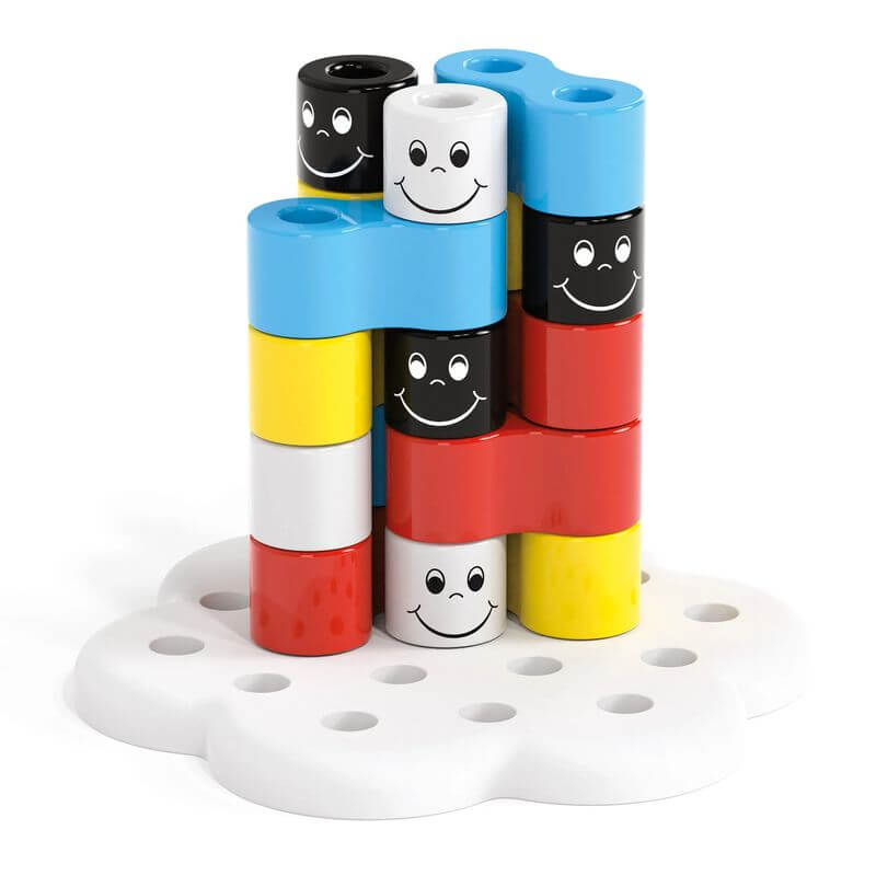 Chiodoni Quercetti 4026 Twin Pegs 16 pezzi - BabyLud