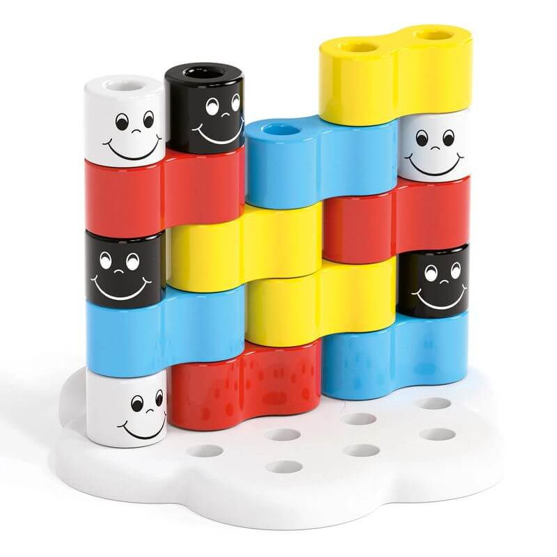 Chiodoni Quercetti 4026 Twin Pegs 16 pezzi - BabyLud