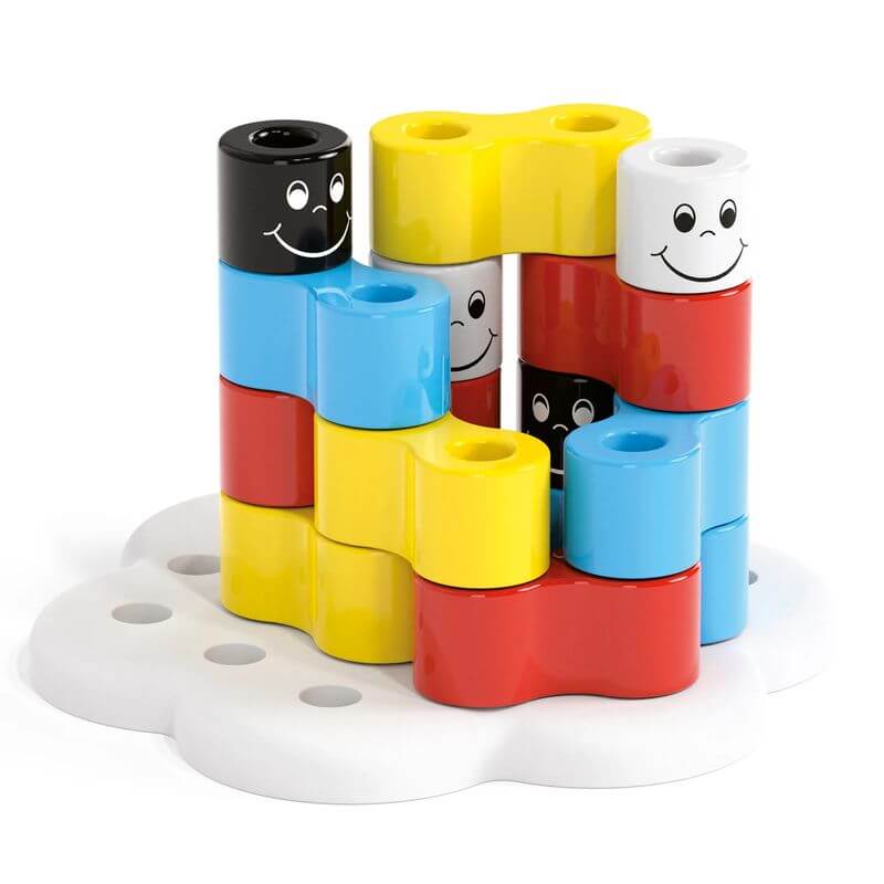 Chiodoni Quercetti 4026 Twin Pegs 16 pezzi - BabyLud