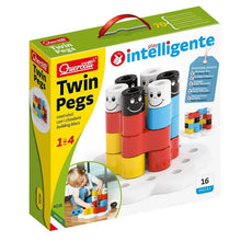 Chiodoni Quercetti 4026 Twin Pegs 16 pezzi - BabyLud
