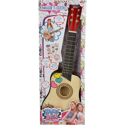 Chitarra Maggie & Bianca in Legno con Sticker - BabyLud