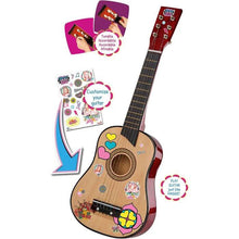Chitarra Maggie & Bianca in Legno con Sticker - BabyLud