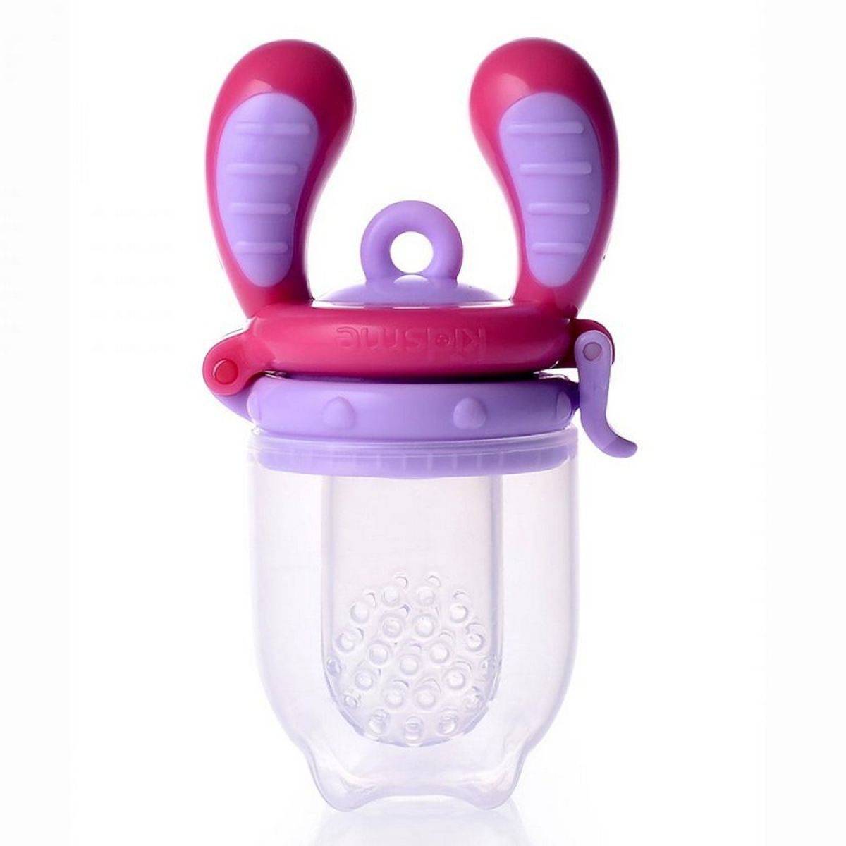 Ciuccio per Alimenti Solidi Rosa Lilla - BabyLud