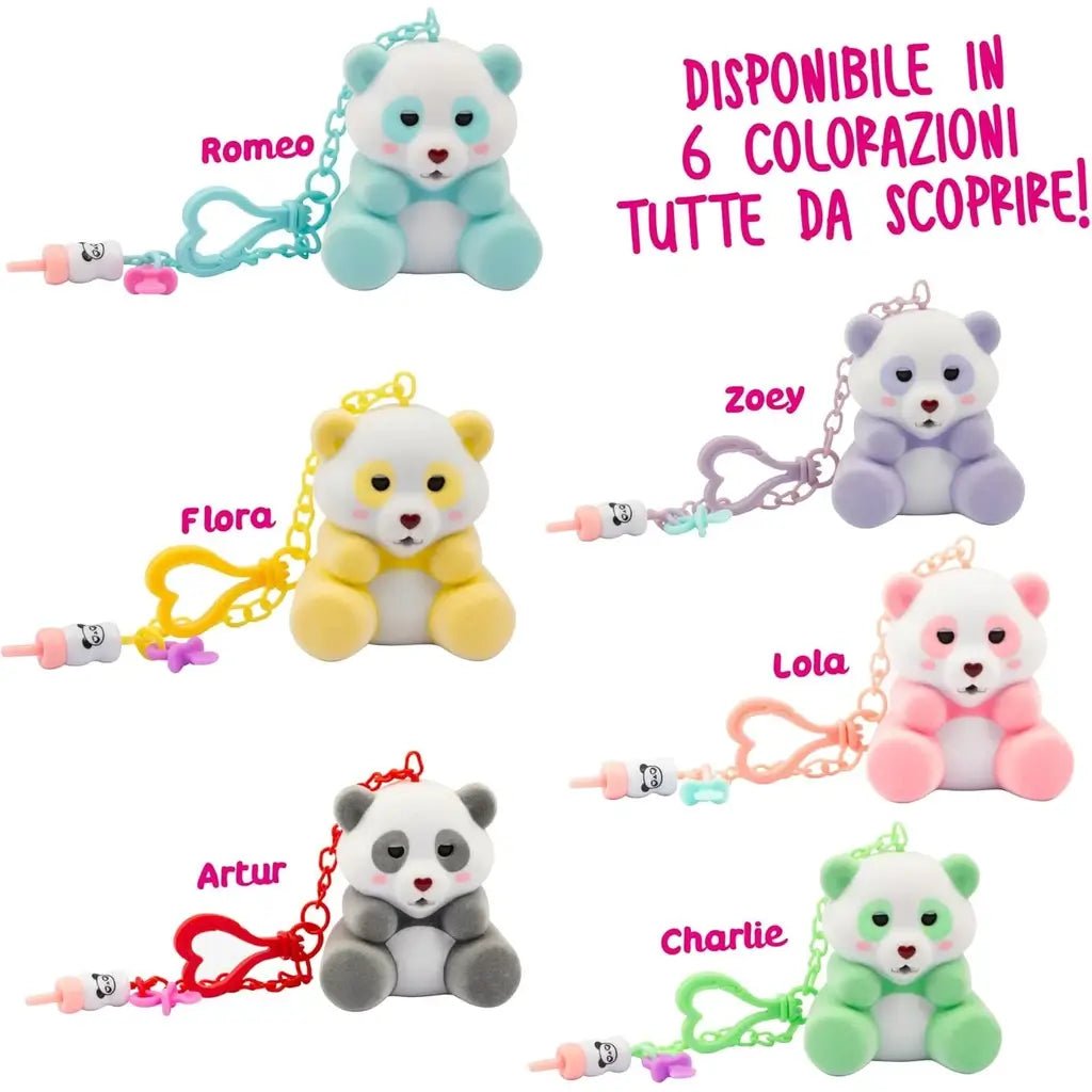 Coccolotti Panda Friends Orso Con Suoni Portachiavi - BabyLud