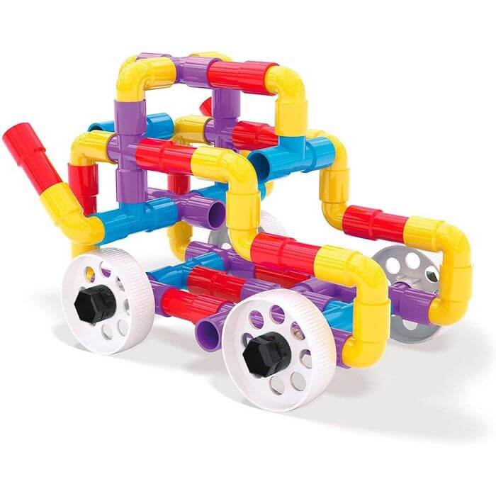 Costruzioni Tubolari Quercetti 4185 con Ruote 3 - 8 Anni - BabyLud