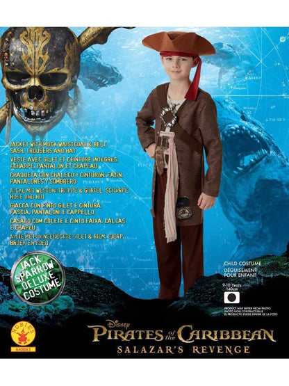 Costume Disney Pirata Dei Caraibi Jack Sparrow 640193 - BabyLud